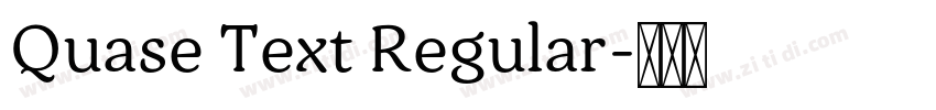 Quase Text Regular字体转换